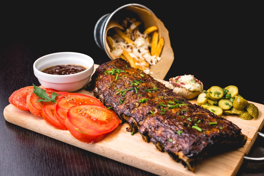 Costillas al fuego